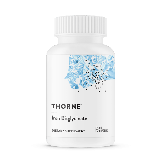 Thorne Iron Bisglycinate dietary supplement 60 capsules