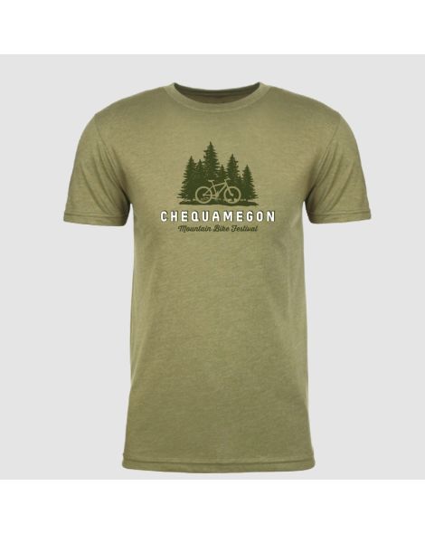 Chequamegon Olive Unisex Tee
