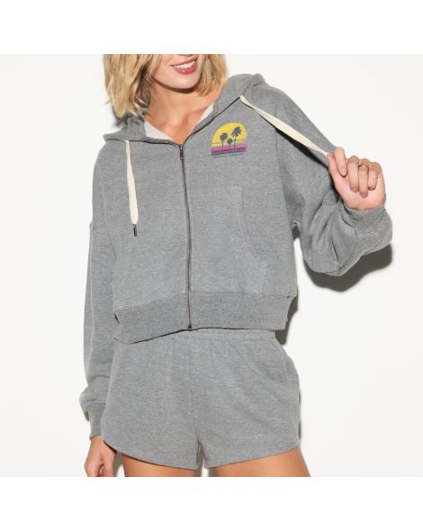 Women's Spiritual Gangster Sunset Stripe Roxbury Hoodie