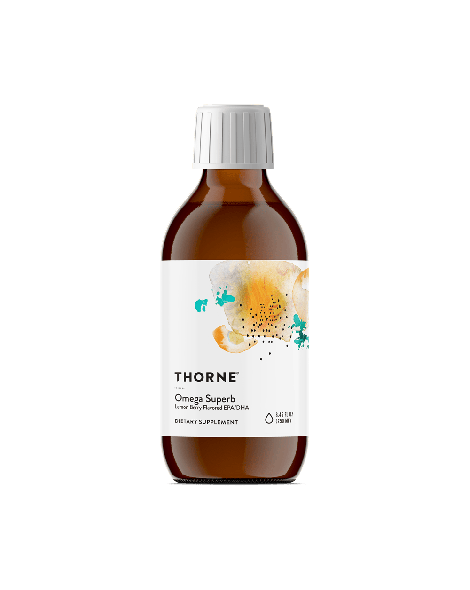 Thorne omega superb lemon berry flavored epa/dha dietary supplement 8.45 ounces